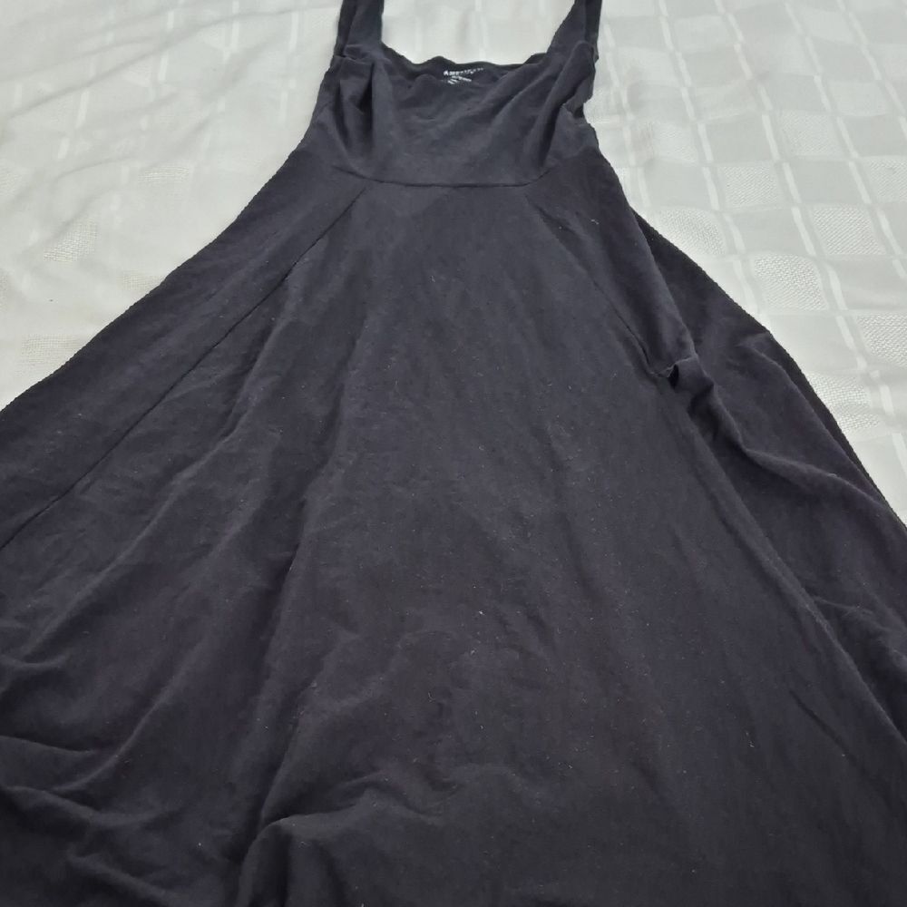 American Eagle Outfitters Black Maxi Dress With Front Slit - Picture 12 of 16